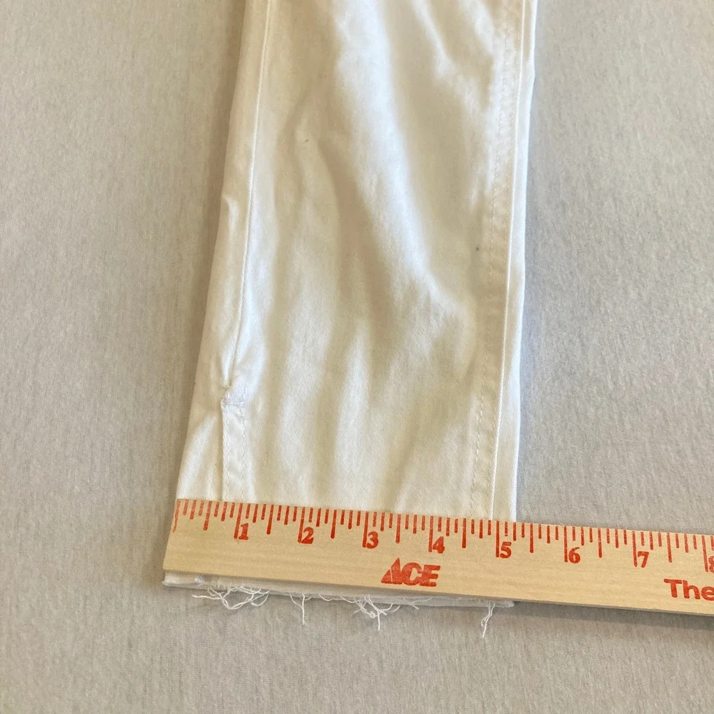 NEW Kensie Jeans 4/27 (26x27) Violet High Rise Skinny White Raw Hem Denim NWT